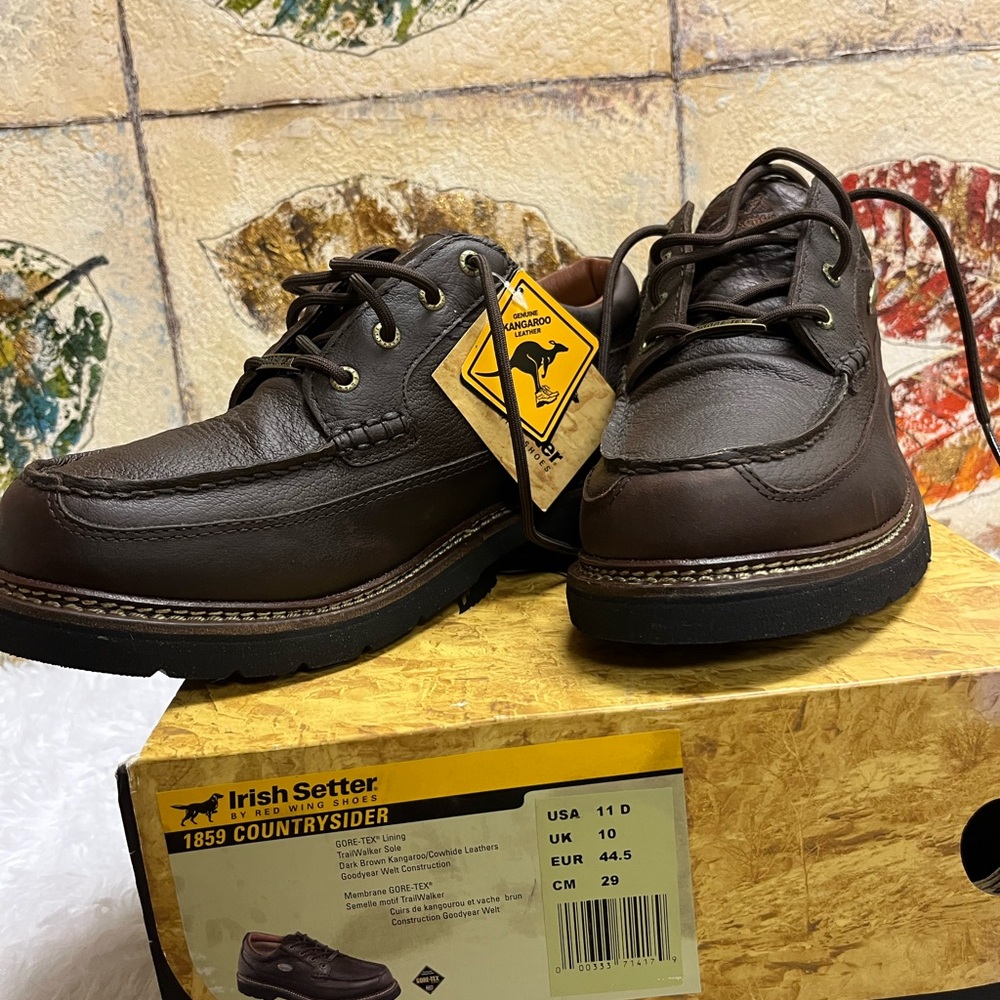 Irish Setter Men's Dark Brown Leather Oxfords
